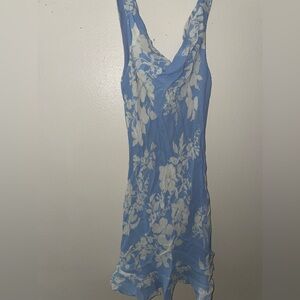 Reformation floral blue dress